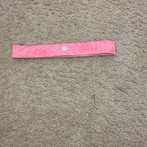 Hot pink Lululemon headband